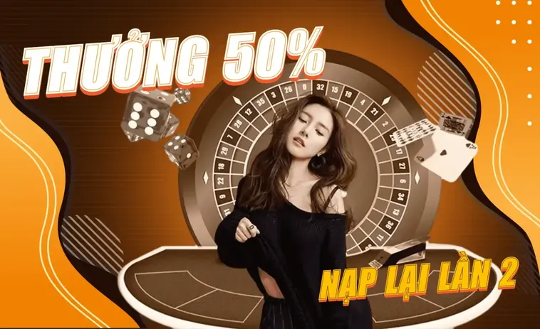 Nhận Ngay Thưởng Nạp Lần 2 Tặng 50% Tại Nhà Cái Hi88